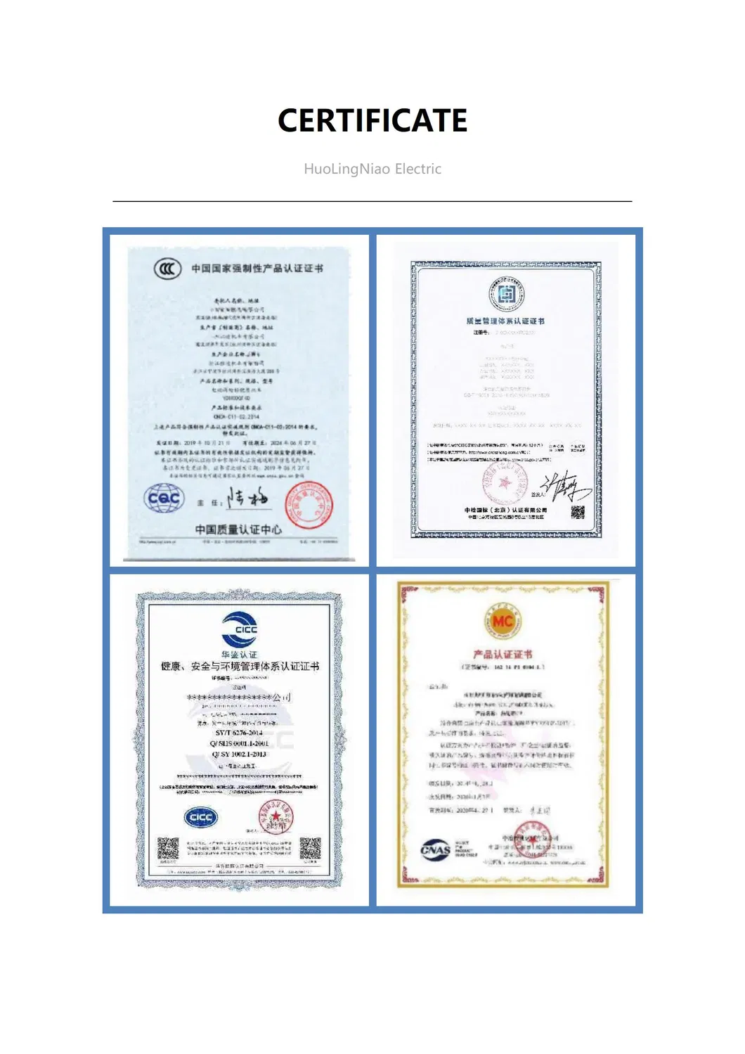 Certification Certificate