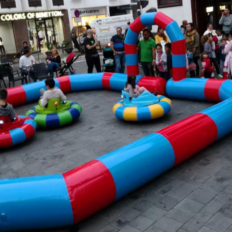 Qiqu Outdoor Playground HDPE Kids Inflatable Electric Bumper Cars for Sale