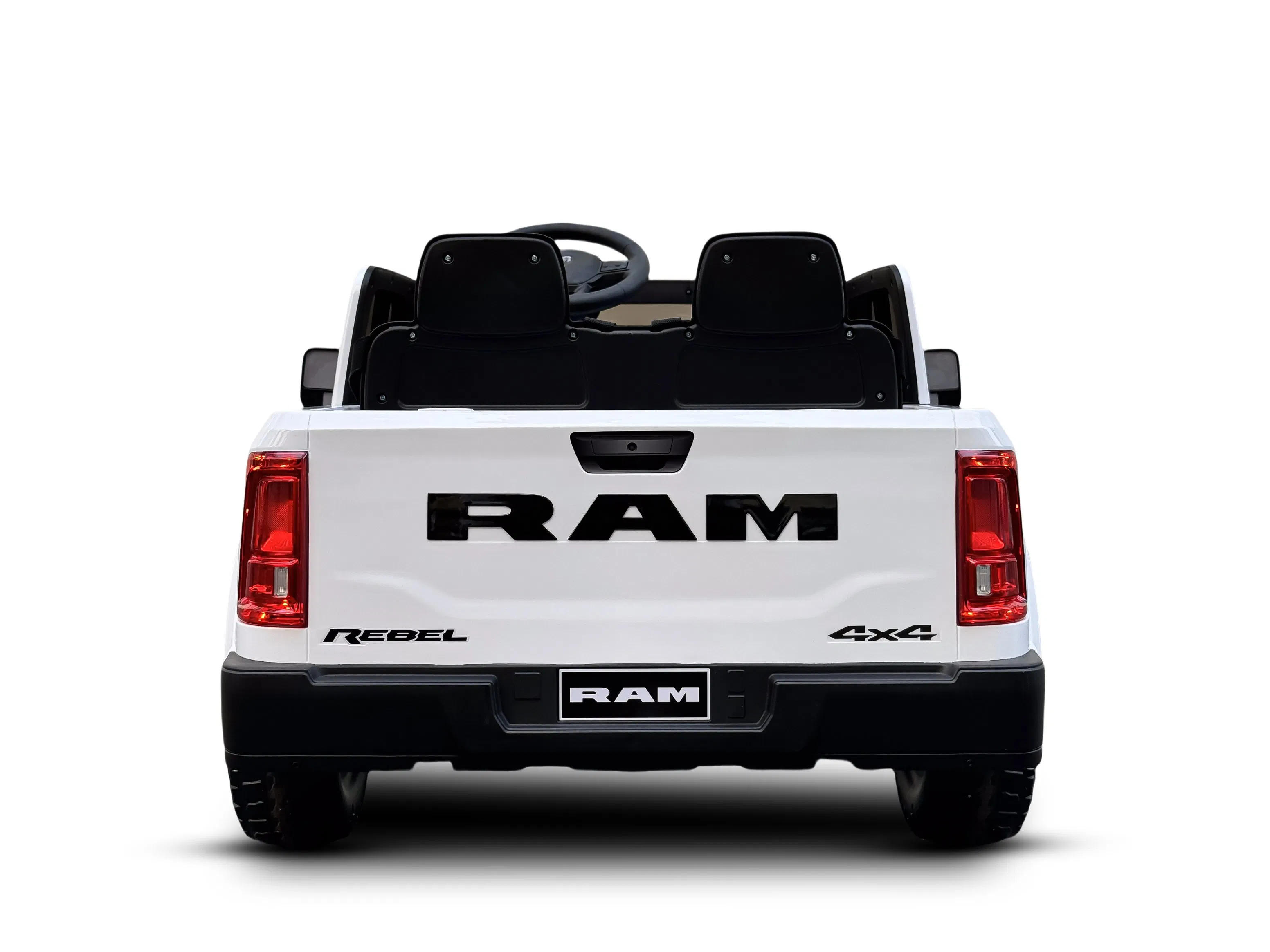 Licensed Dodge RAM Kids Electric Ride-on Truck-White