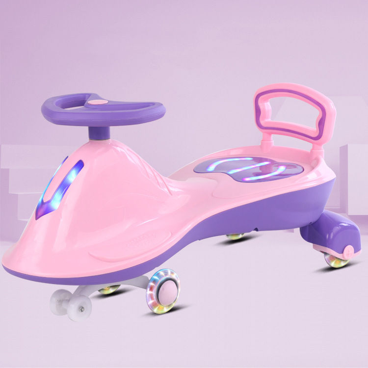 Children Toys Kids Baby Slide Car New Model Colorful Cheap Swing Car Ride on Toys with Push Bar
