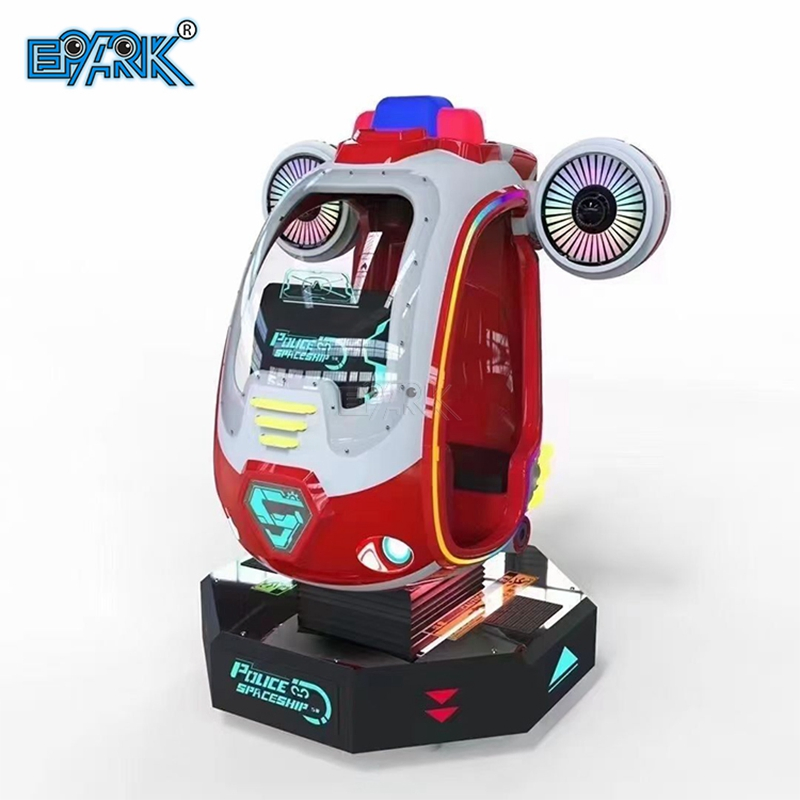 Police Space Ship Amusement Park Coin Operated Game Machine Kiddie Ride Gaming Machine