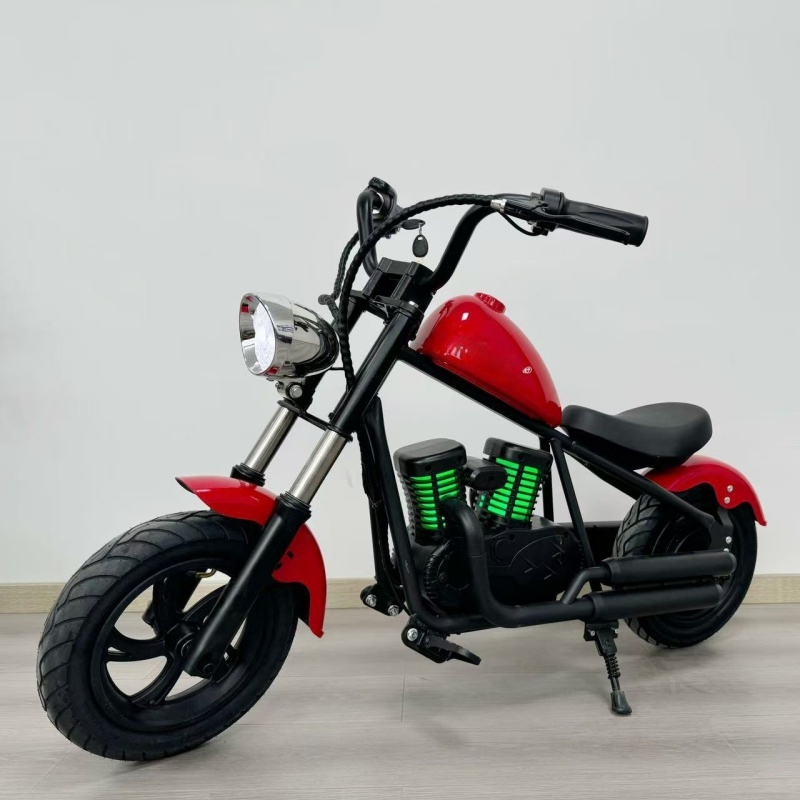 2025 New Mini Electric Chopper Motorcycle 2-Wheel 180W Motor Steel Frame