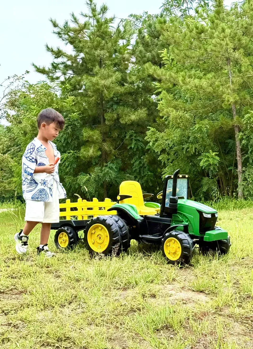Electric Tractor Side View