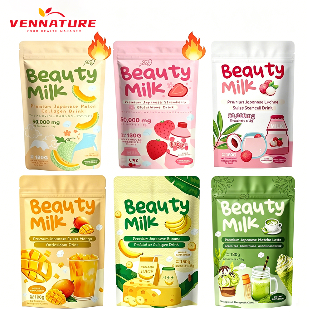 OEM ODM Premium Beauty Milk Powder Skin Whitening Products Strawberry Glutathione for Adults Improves Skin Appearance