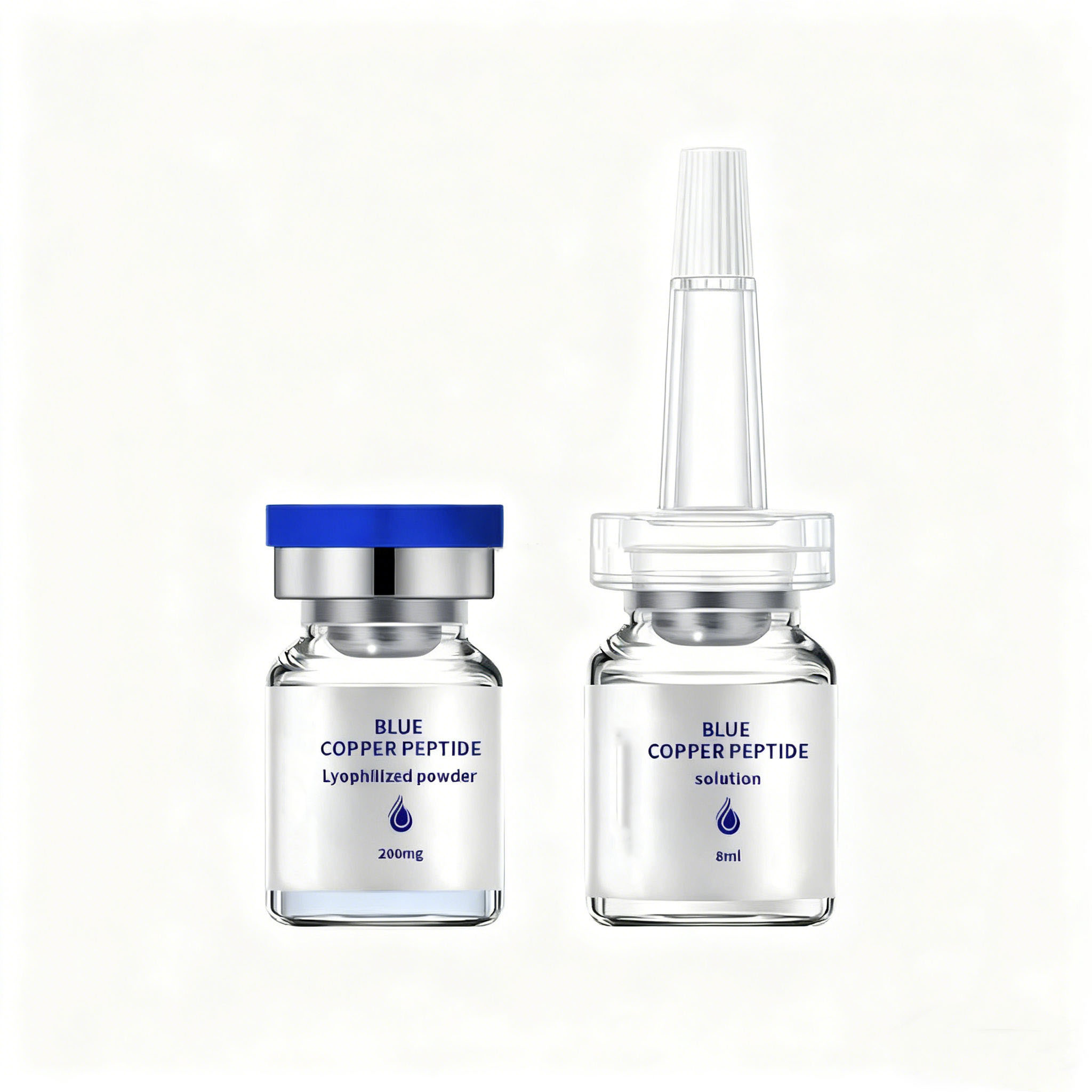 Anti-Aging Skincare Solution with Blue Copper Peptide for Wrinkle Reduction and Skin Firming