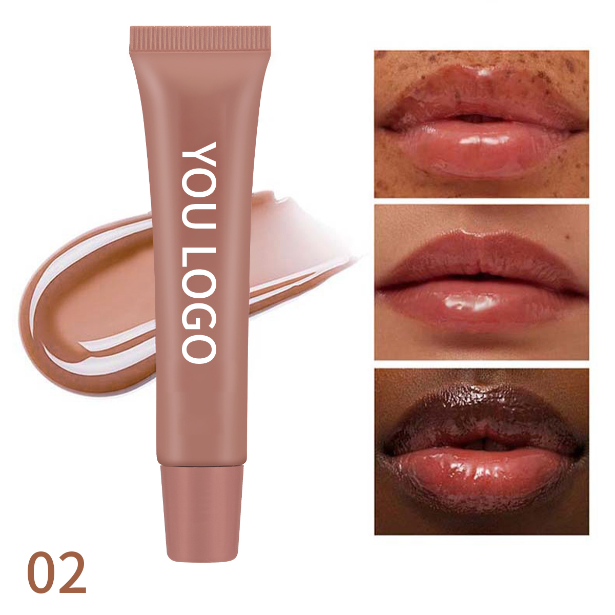 Customized Logo Vegan Lip Oil Long-Lasting Moisturizing Lip Balm SPF Fruit Flavor Private Label Lip Gloss Liquid Squeeze Tubes