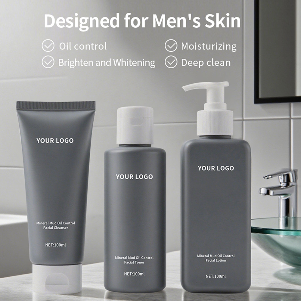 Advanced Vegan Mens Skin Care Set Manufacturer Repairing and Moisturizing Formula Professional Private Label Contract Factory