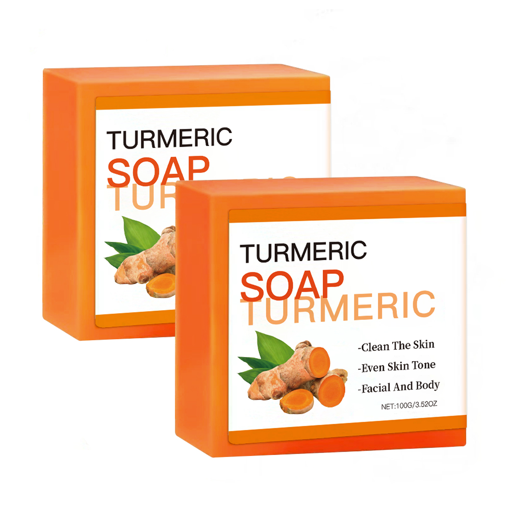 Wholesale 100% Natural Organic Tumeric Skin Whitening Hand Made Skin Care Face Body Turmeric Bar Soap Private Label
