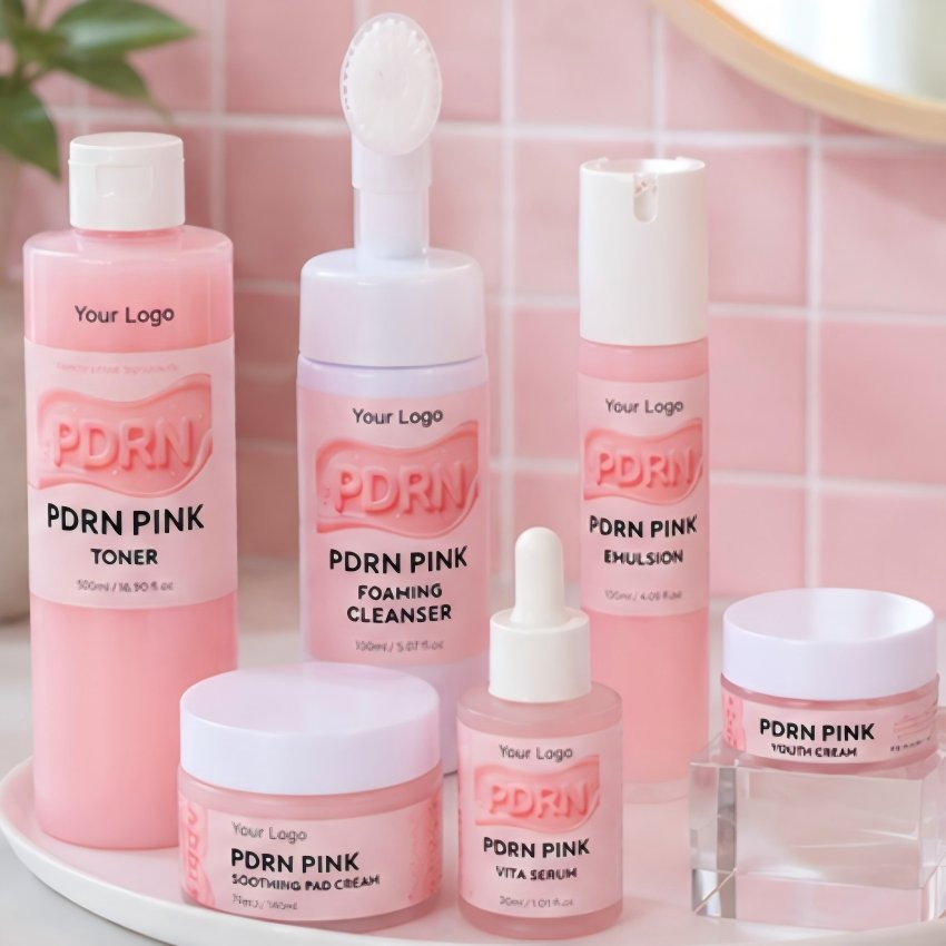OEM Private Label Korean Skincare Set Natural Organic Hydrating Nourishing Facial Care Kit Vegan Skin Care