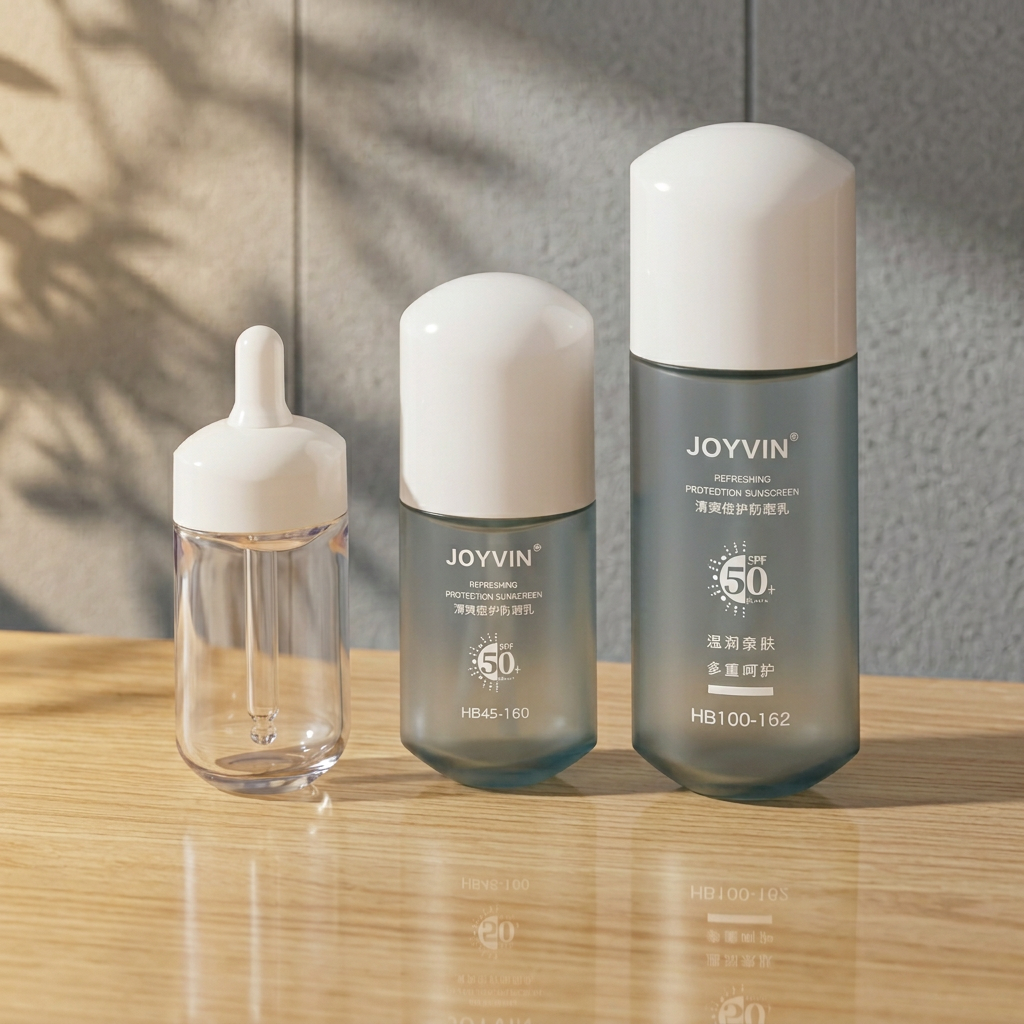Premium Matte PETG Plastic Skincare Bottle Set Empty Toner Lotion Custom Printed Luxury Skincare Premium Lotion Bottle