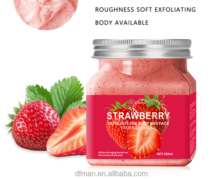Customizable Aloe Vera & Strawberry Body Facial Scrub
