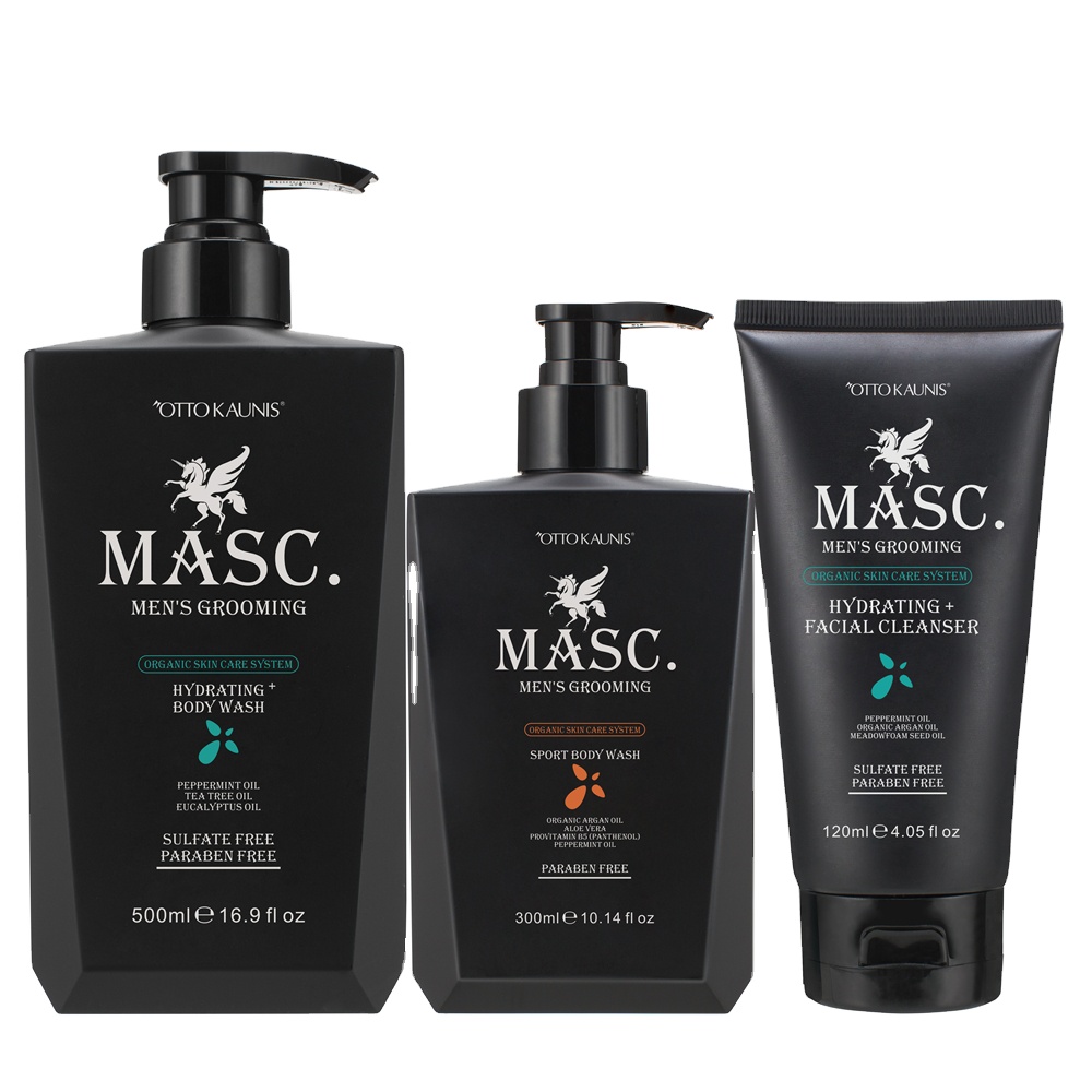Private Label Organic Face Moisturizer Cleanser Lotion Mens Skin Care Products Set Acne Treatment Skin Care Set