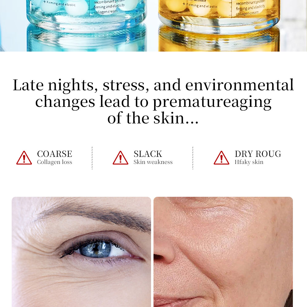 Custom Face Cream Set Anti-wrinkle Whitening Firming Collagen Niacinamide Anti-Aging Uneven Skin Tone Glow Hydration Unisex