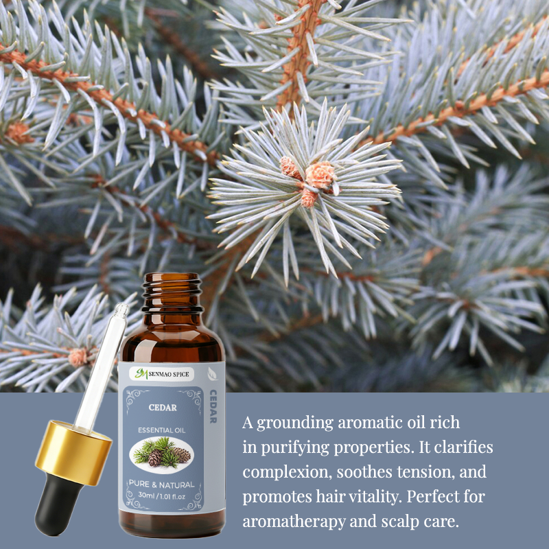 Cedarwood Essential Oil Bulk Supply From Manufacturer for Aromatherapy Beauty Care Product Manufacturing