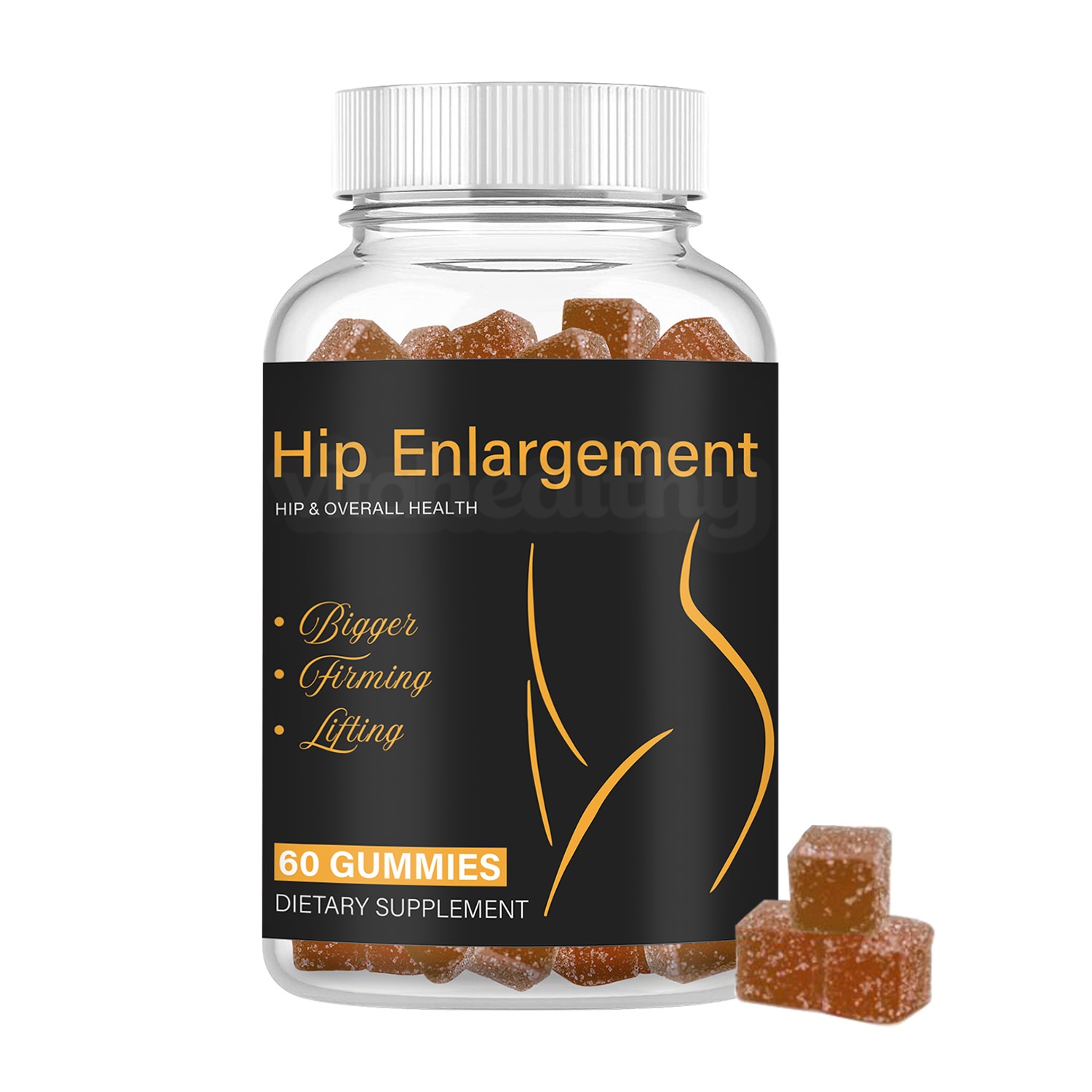 Vitahealthy OEM/ODM Private Label Factory Supply Natural Health Products 60 Hip Butt Enlargement Gummies