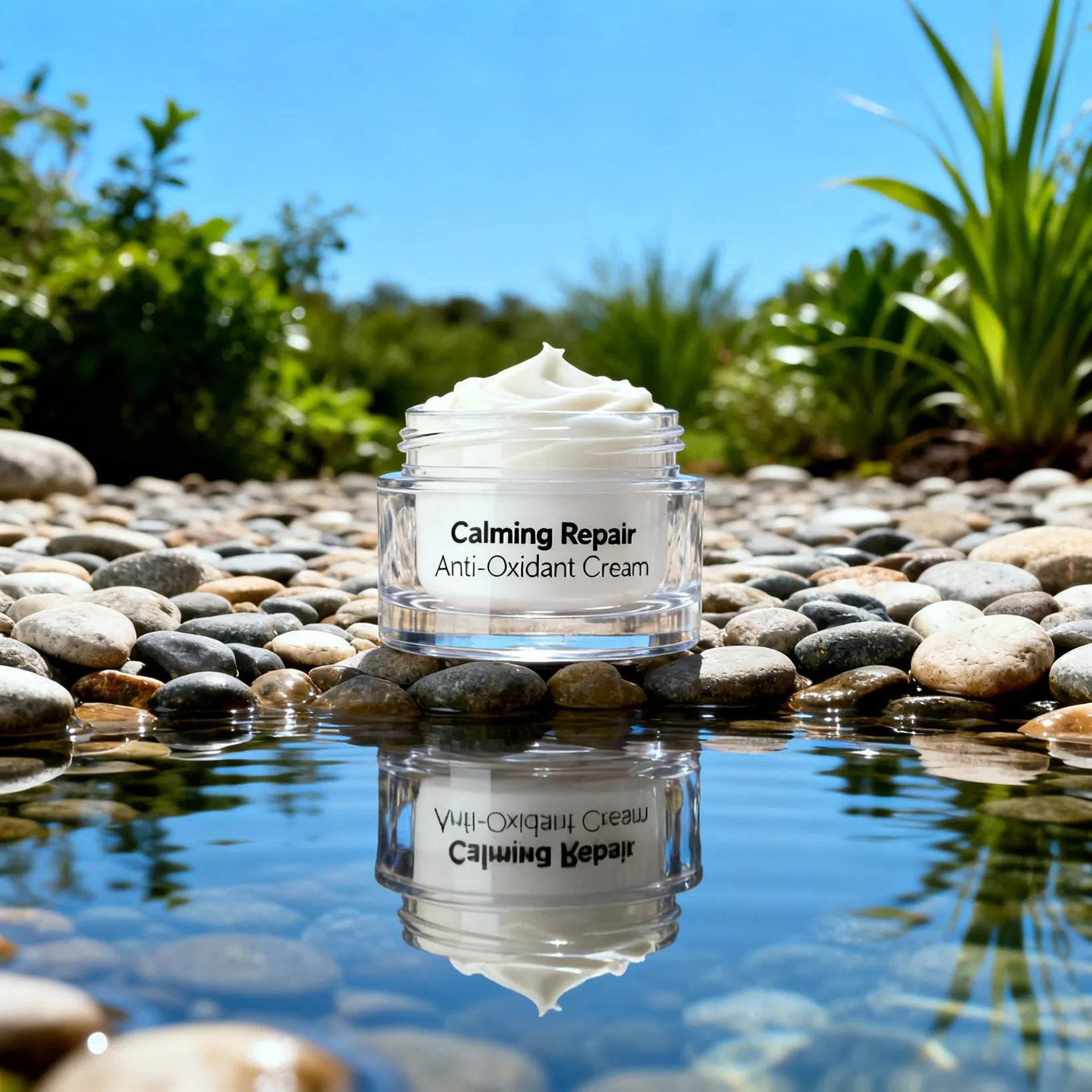 Natural Firming Face Cream with Blue Copper Peptide and Ergothioneine for Sensitive Skin and OEM Manufacturing