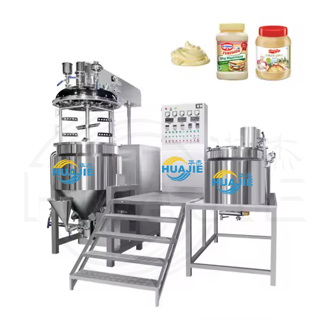 HUAJIE 5L-20000L Cosmetic Production Line Cosmetic Manufacturing Production Line Cosmetic Line Production Vacuum Emulsifier