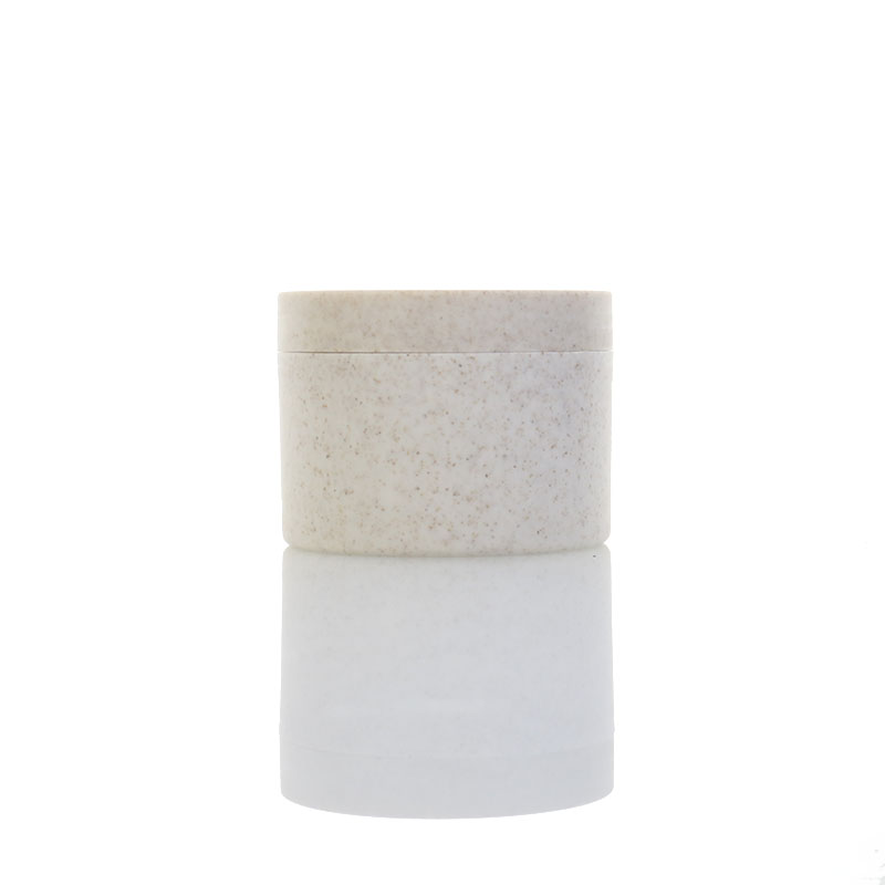 Customizable Friendly Material Biodegradable Cosmetic Containers Recyclable Wheat Straw Cream Jar 50g 100g 250g