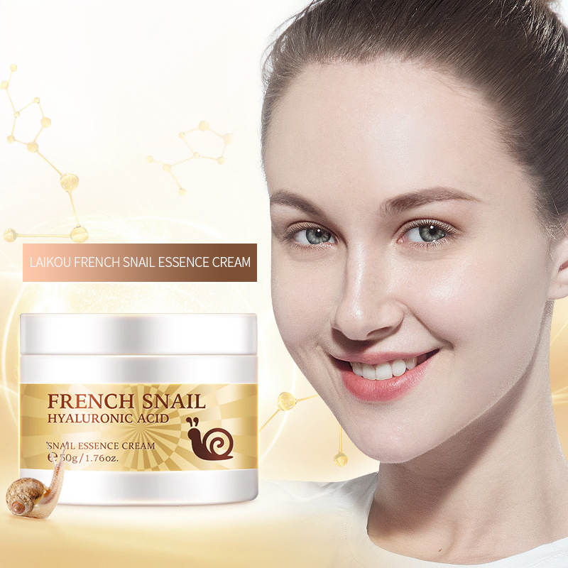 Manufacturer's Supply 50g Snail Essence Cream with Collagen and Niacinamide Moisturizing Skin Care Product