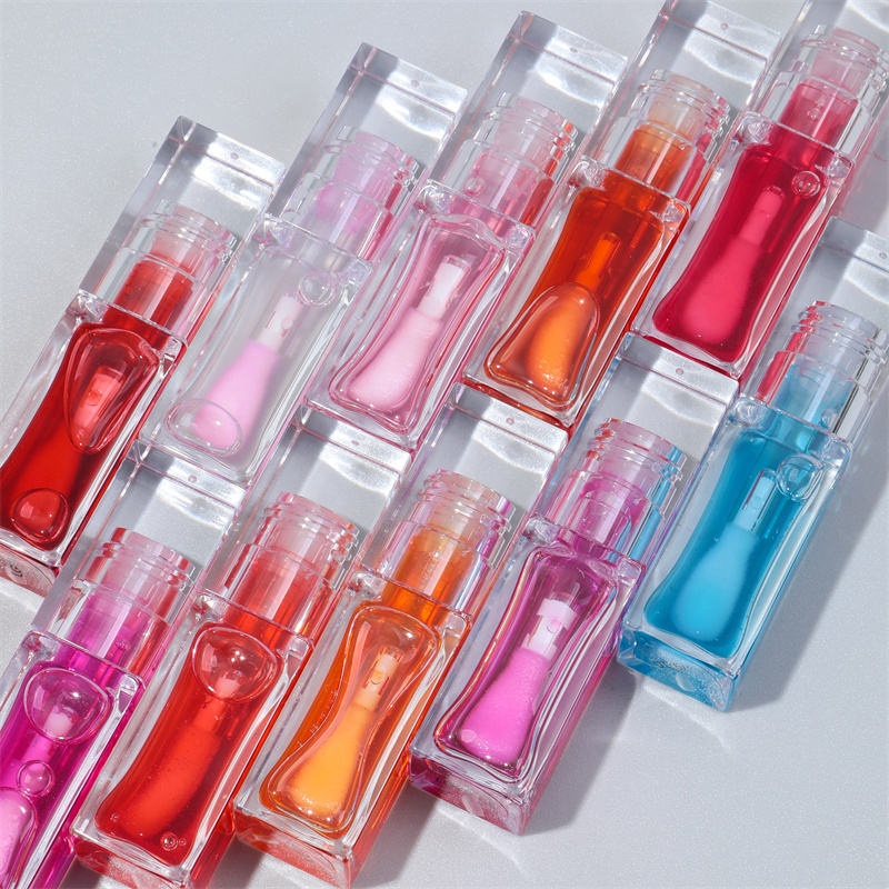 Cosmetic Makeup Moisturizing Mineral Liquid Lip Glow Oil Hydrating LipTinted Vegan Fruit Private Label Lip Oil 10 Colors ODM OEM