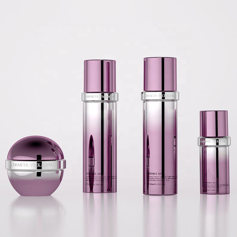 20ml 30 ml 100ml 120ml Eco Friendly Luxury Gradient Custom Cosmetic Moisturiser Lotion Toner Essence Pump Bottle with logo 50 ml