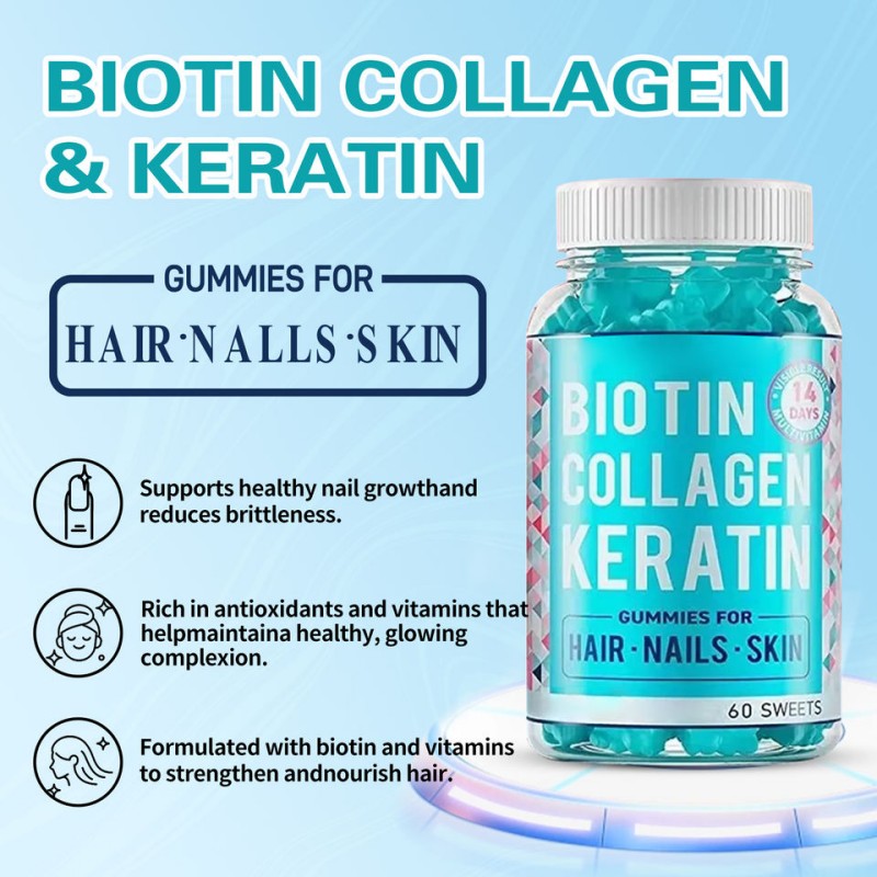 Biotin Keratin Gummies Detail 1