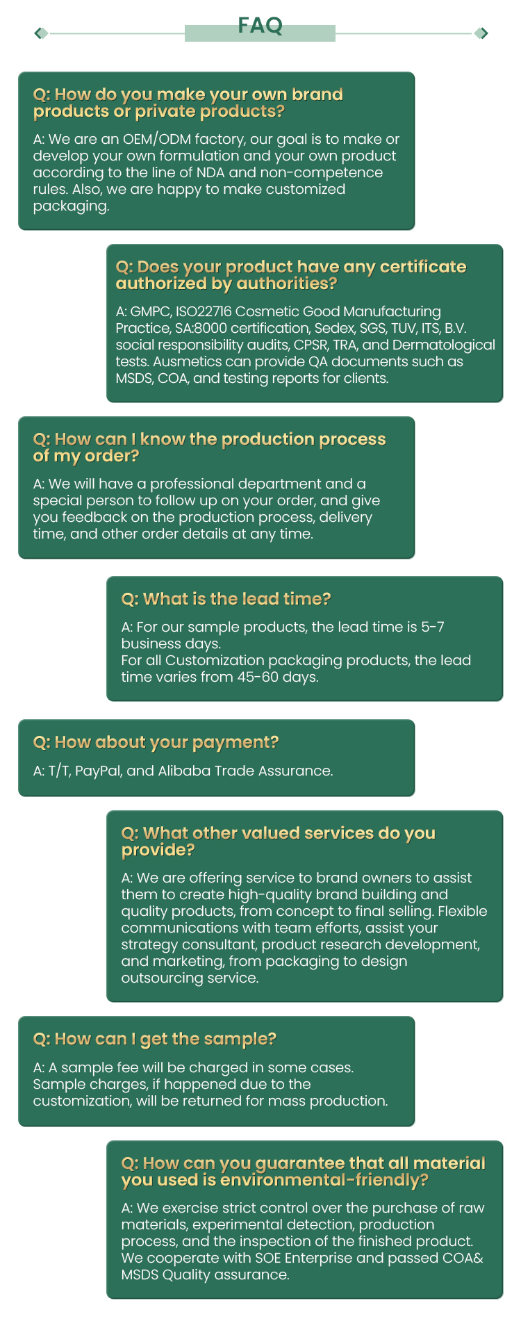 Product Certification and Facility