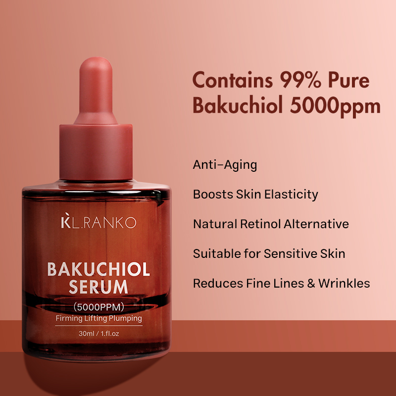 OEM Private Label Bakuchiol Plumping Serum 99 Purity and Natural Retinol Alternative for Anti Aging Firming Lifting Manufacturer