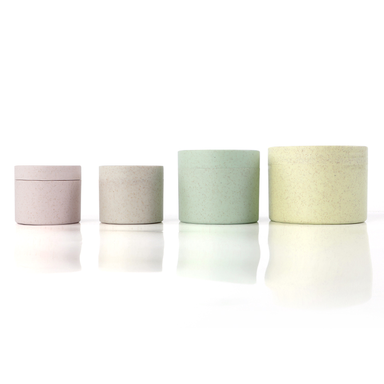 Eco-friendly Recyclable Biodegradable Cosmetic Cream Jar Plastic Wheat Container 10g 20g 30g 50g 100g 150g 200g 250g in Stock