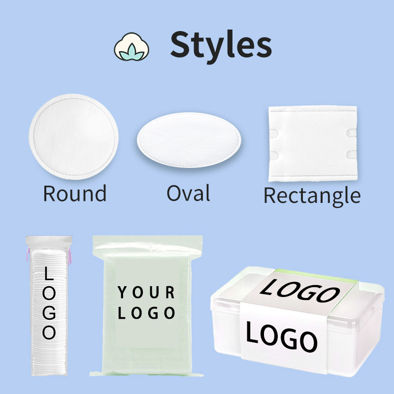 Premium Round Organic Disposable Facial Cosmetic Pure Cotton Pads Makeup Remover Pad Clean Skin Care Cotton Toner Pad For Face