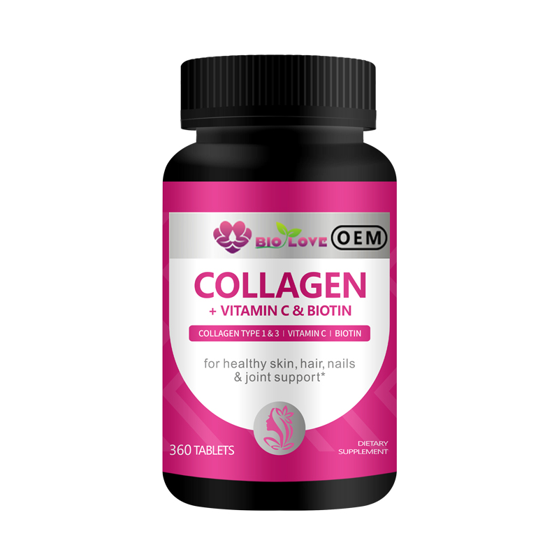Pure Organic Collagen Tablets Hydrolyzed Protein Supplement Daily Wellness Beauty Products Wrinkle Treatment Skin Elasticity