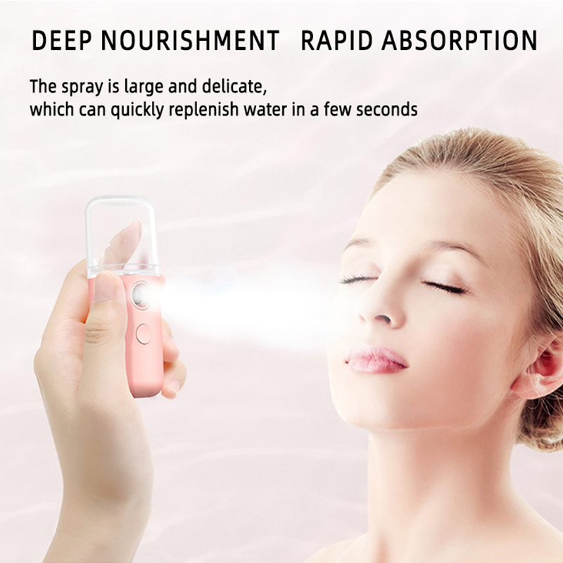 Replenishing Bottle Electric Ion Hydrating Usb Humidifier Face Facial Skin Nano Water Mini Spray Sprayer Portable Mist Steamer