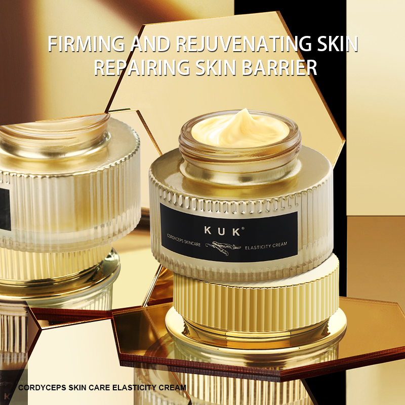 KUK Private Label Cordyceps Anti Aging Face Cream Peptide Firming Brightening Moisturizer Night Repair OEM Custom Logo Skincare
