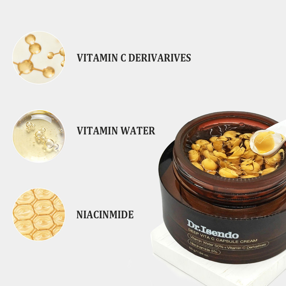 OEM/ODM Factory In-Stock Korean Vitamin C Golden Capsule Cream Moisturizer for Daily Care Korean Skin Care Products Skincare