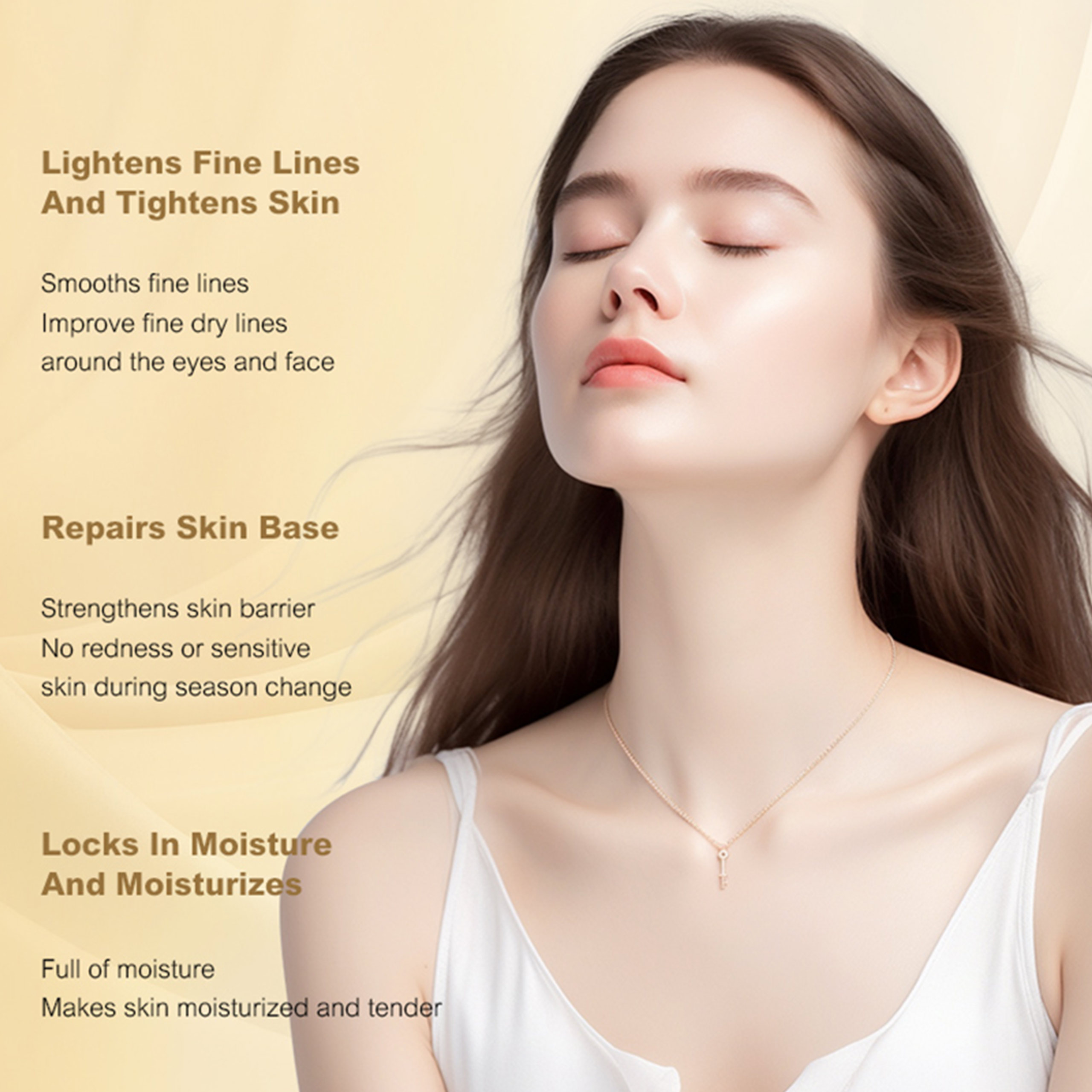 Private Label Polypeptide Gold 10-Piece Korean Luxury Face Care Anti-Wrinkle Anti-Aging Whitening Brightening Set Skin