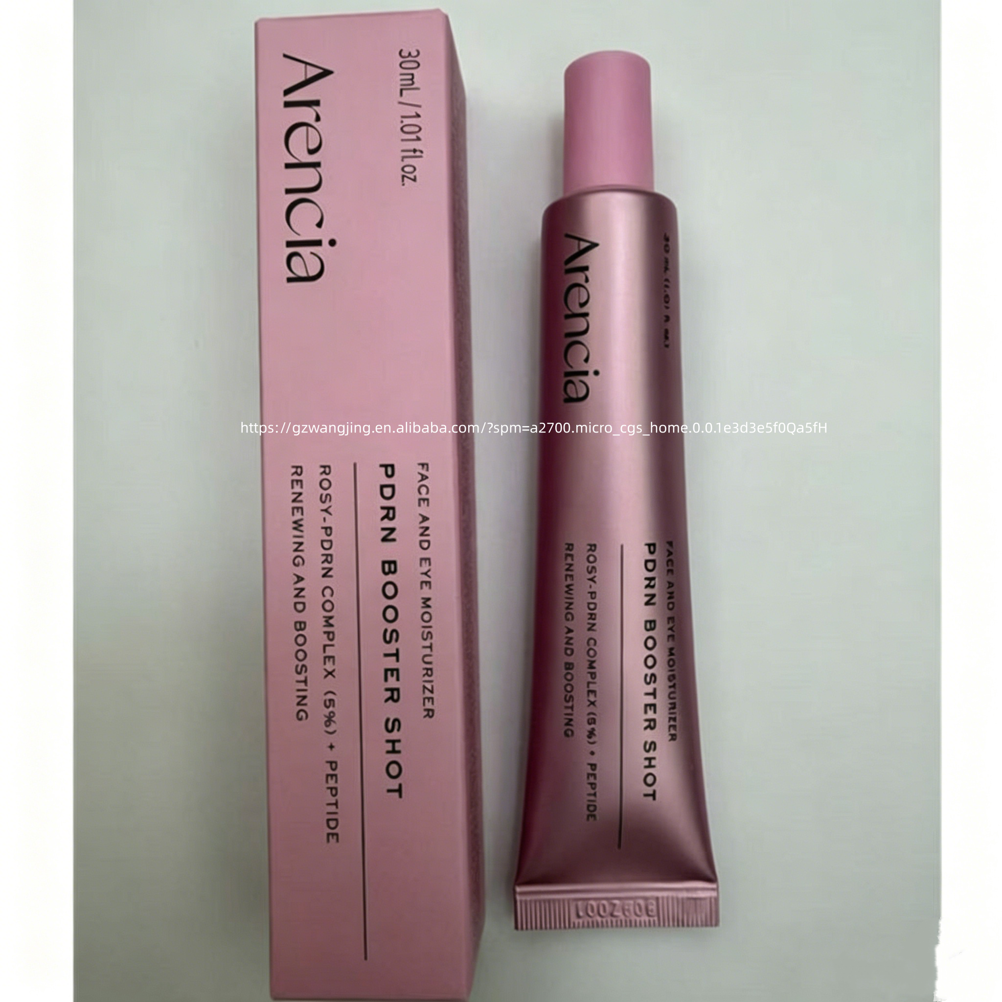 Private Label PDRN Face and Eye Cream with 5% Rosy-PDRN Complex and Peptide Renewing Moisturizing Skin Booster
