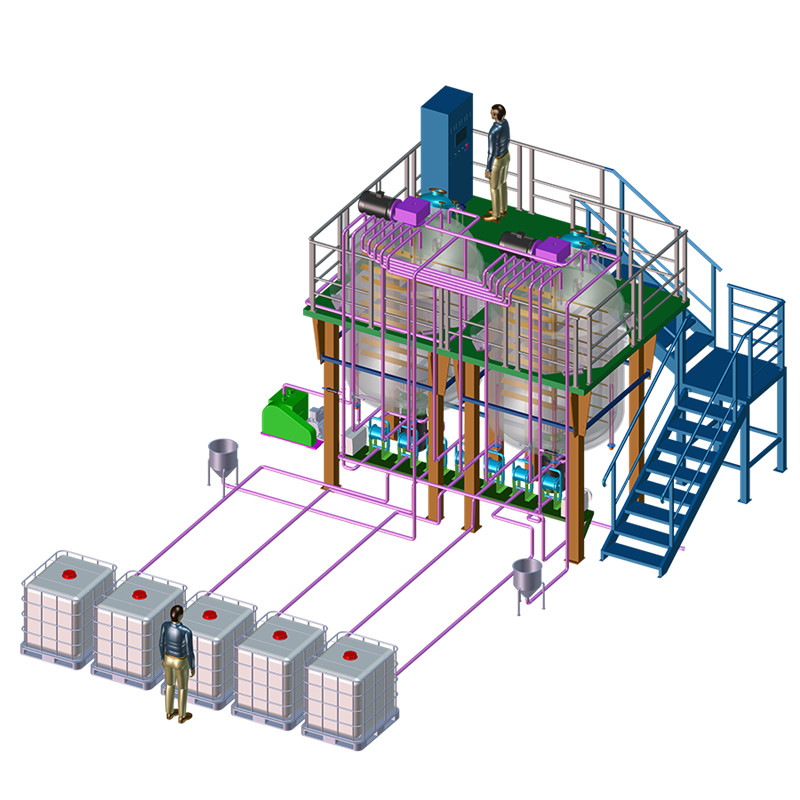 Customized Turnkey Detergent/liquid Soap/shampoo/shower Gel Processing Plant Chemical Liquid Cosmetics Making Production Line