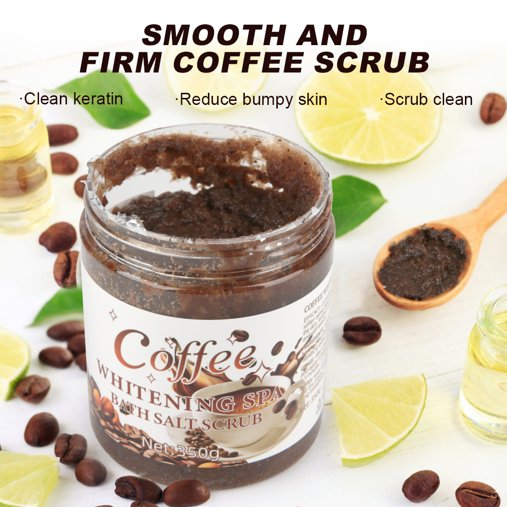 2024 Hot Sell Skin Care Products Professional Moisturizing SPA Coffee Salt Whitening Body Scrub for Smooth and Radiant Skin