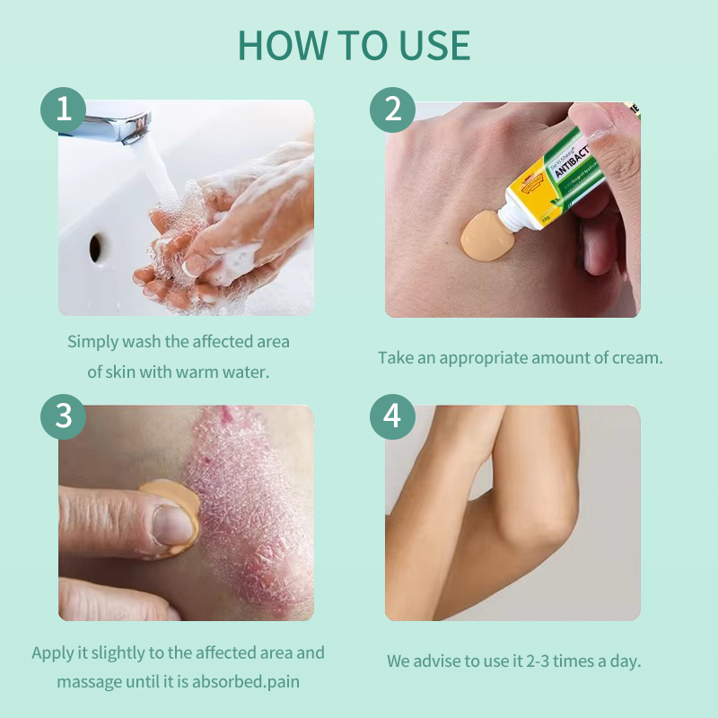 Custom logo Green Herbal Skin Cream Factory Supply Non-irritating Topical Skin Soothing Cream