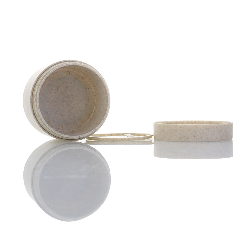 Customizable Friendly Material Biodegradable Cosmetic Containers Recyclable Wheat Straw Cream Jar 50g 100g 250g