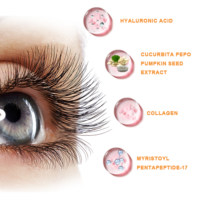 Natural Vegan Formula Allergy-Free Eyelash Serum Private Label Oil Free Organic Moisturizing Eye Lash Serum Growth