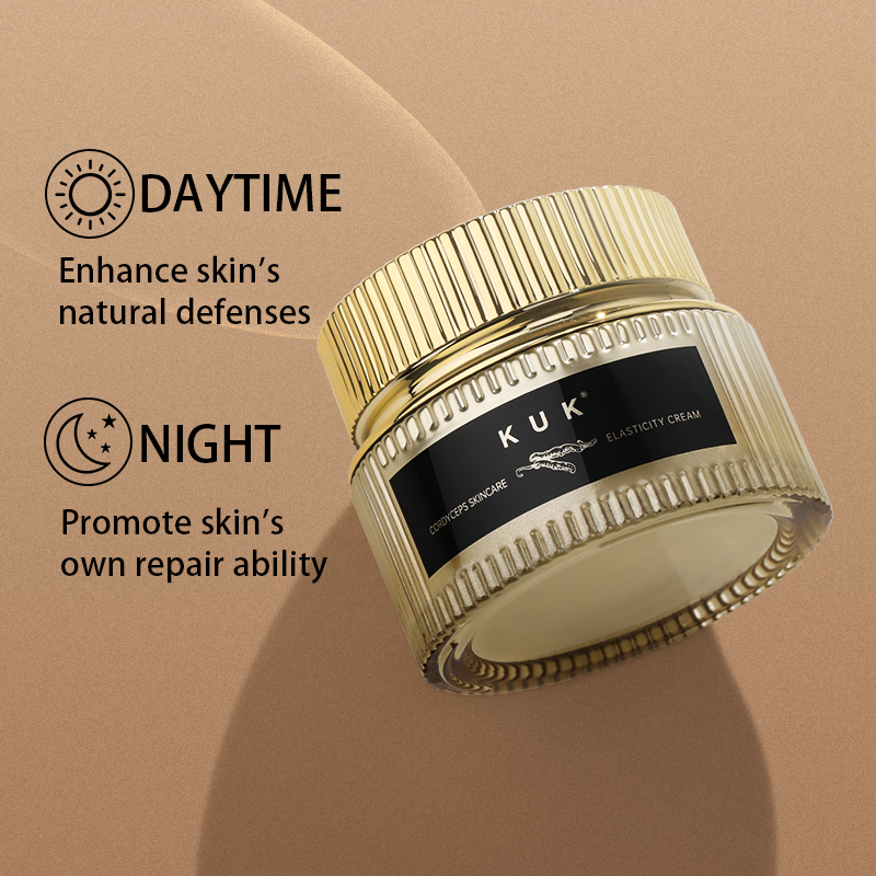 KUK Private Label Cordyceps Anti Aging Face Cream Peptide Firming Brightening Moisturizer Night Repair OEM Custom Logo Skincare