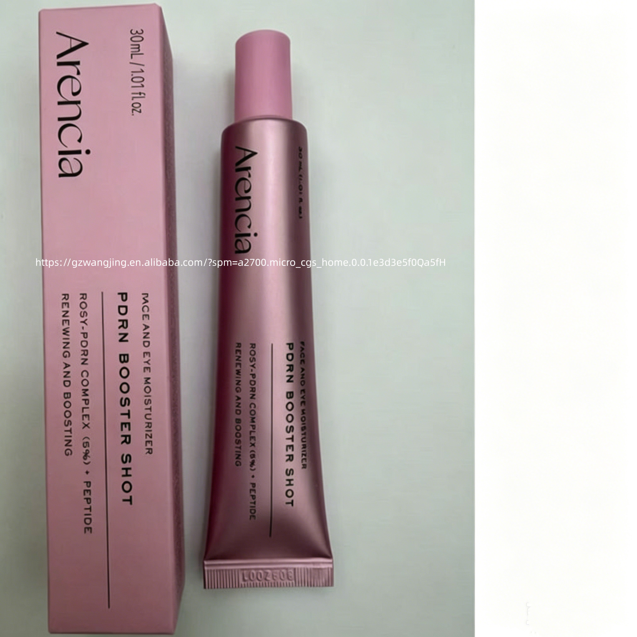 Private Label PDRN Face and Eye Cream with 5% Rosy-PDRN Complex and Peptide Renewing Moisturizing Skin Booster