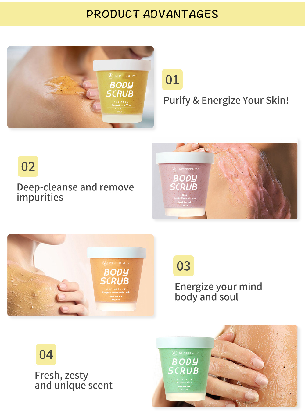 Turmeric Scrub Display 4