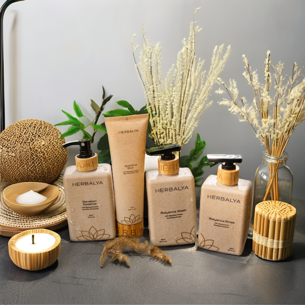 Environmentally Friendly Wheat Straw Bottle with Press Pump Head for Cosmetic Bottle