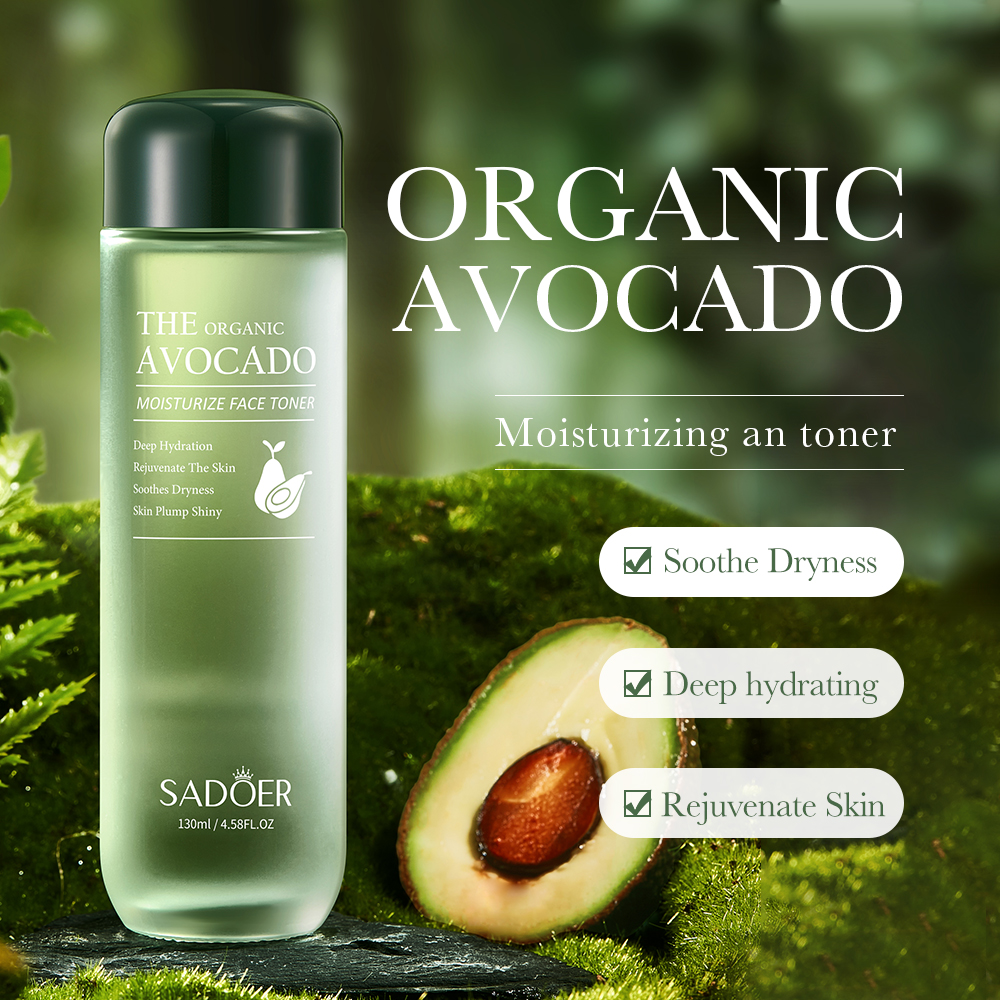 Factory Price Avocado Skin Care Series Facial Serum Toner Face Cream Lotion Body Scrub Brightens Whitening Skin Care Set Beauty