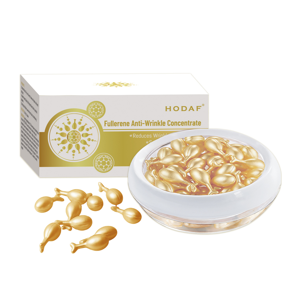 Fullerene Anti - Wrinkle Capsules with Hydrating &amp; Firming Properties - Advanced Anti - Aging Wrinkle Solution