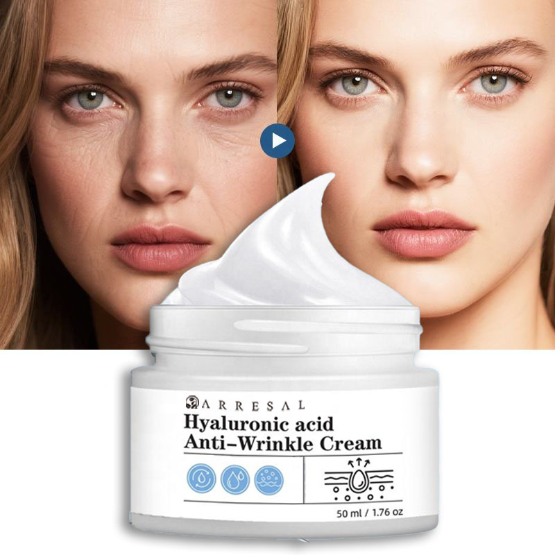 Private Label Hyaluronic Acid Facial Cream Anti Aging Plumping Lightweight Non Greasy Face Moisturizer Wholesale