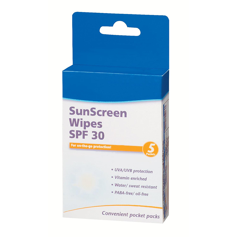 Oem Custom Logo Oil Free Sun Cream Moisturizing Face Sunscreen Block Wipes for Adults
