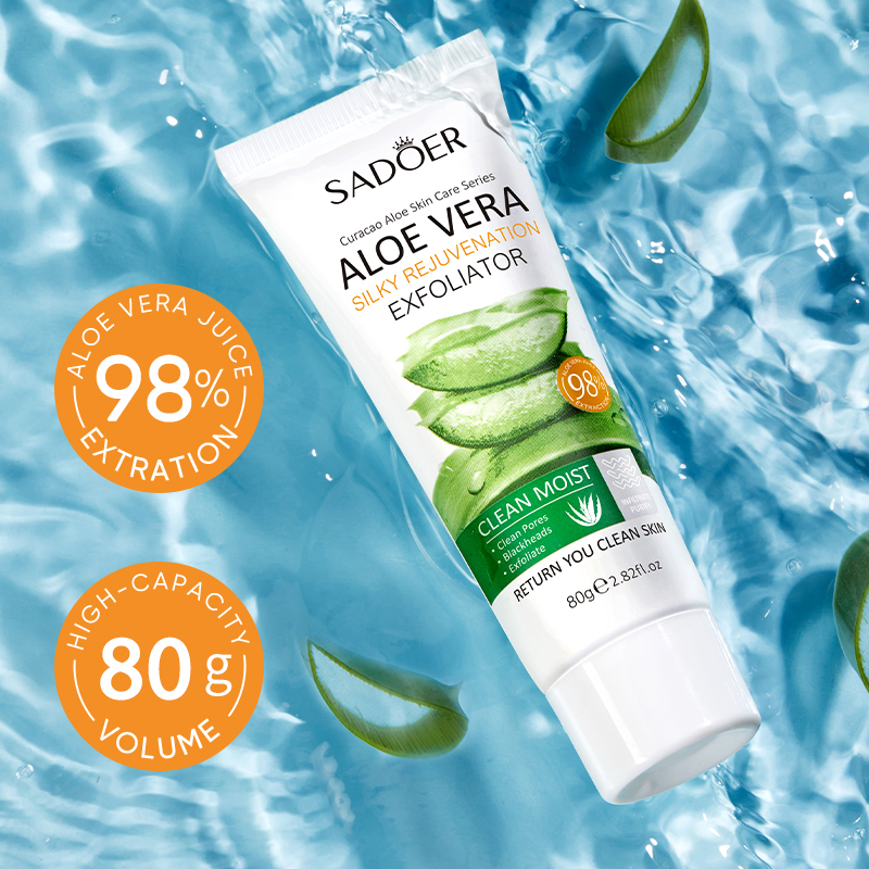 Aloe Vera 98% Natural Organic Vegan Anti-Acne Face Care Beauty Moisturizing Mist Spray Serum Exfoliating Gel Face Cream Lotion